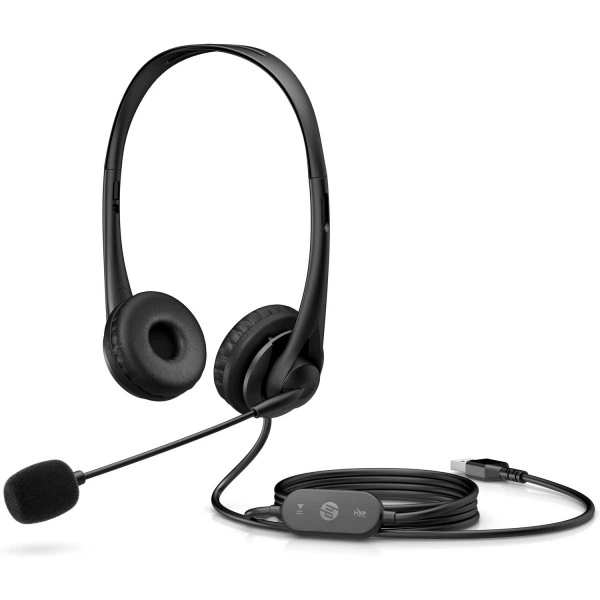 Навушники з мікрофоном HP Stereo G2 дротові USB 1.8м чорний (428H5AA) - Фото 3 Навушники з мікрофоном HP Stereo G2 дротові USB 1.8м чорний (428H5AA) - зображення 3