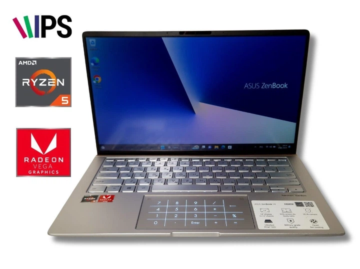 Ноутбук б/у Asus ZenBook UM433D 14" IPS Ryzen 5 3500U 8/512 Гб SSD батарея 8 годин - изображение 2
