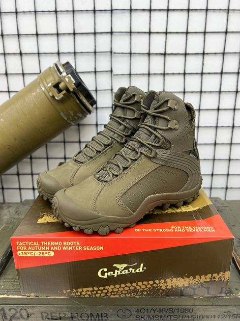 Тактичні зимові черевики Tactical Boots Gepard Olive 42 - зображення 2