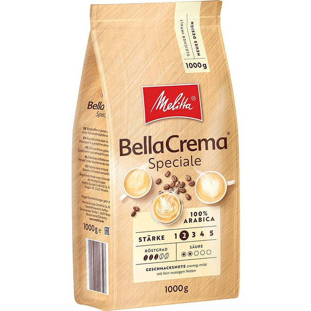 Купить Кофе в зернах Melitta BellaCrema Speciale 1 кг Мелитта – ROZETKA ...