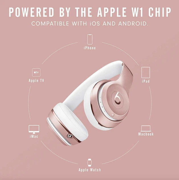 Beats by Dr Dre SOLO3 WIRELESS ゴールド Beats by Dr. Dre Solo3 Wireless On-Ear Headphones - Satin