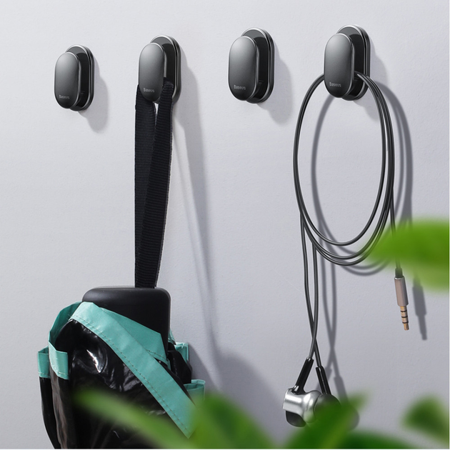 Uchwyt samochodowy Baseus Small Shell Vehicle Hook (ACGGBK-01) - obraz 4