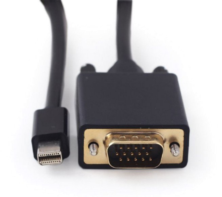Kabel Cablexpert mini DisplayPort - VGA 1.8 m Czarny (CC-mDPM-VGAM-6) - obraz 2