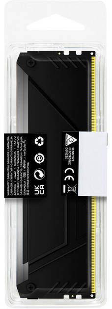 Pamięć RAM Kingston Fury DDR4-3200 16384MB PC4-25600 Beast RGB 2Rx8 Black (KF432C16BB12A/16) - obraz 6
