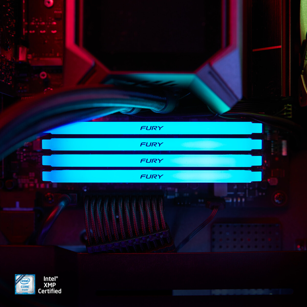 Оперативна пам'ять Kingston Fury DDR4-3600 16384MB PC4-28800 (Kit of 2x8192) Beast RGB 1Rx8 Black (KF436C17BB2AK2/16) - зображення 11