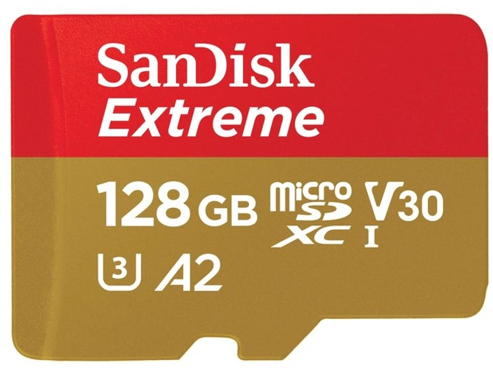 Карта пам'яті SanDisk Extreme microSDXC 128GB Class 10 UHS-I U3 (SDSQXAA-128G-GN6GN) - зображення 1