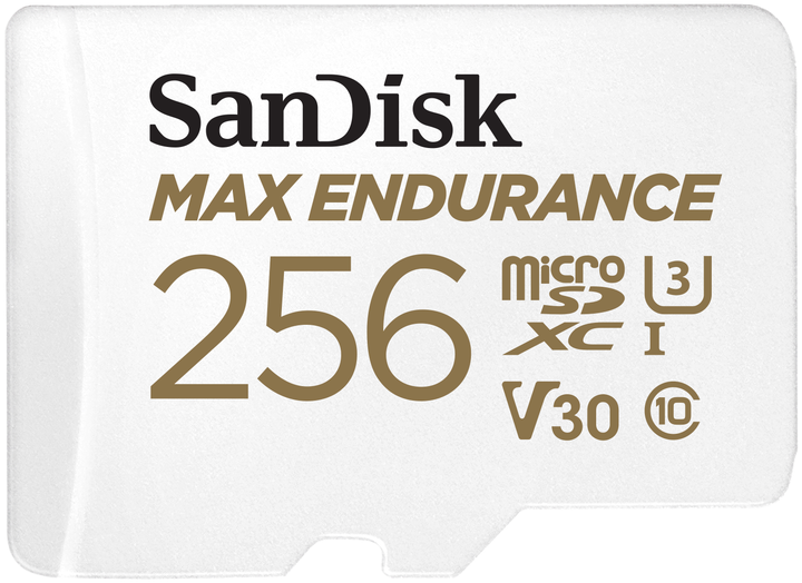 Karta pamięci SanDisk MicroSDHC 256GB UHS-I/U3 Class 10 Max Endurance (SDSQQVR-256G-GN6IA) - obraz 1