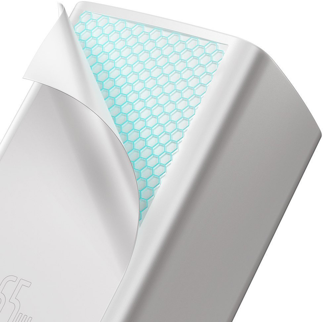 Ładowarka Baseus GaN2 Lite Quick Charger C + U 65W EU Biała (CCGAN2L-B02) - obraz 6