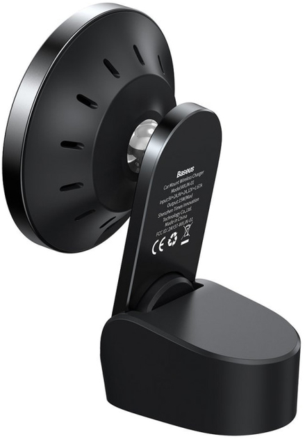 Автотримач для телефону з бездротовою зарядкою Baseus Big Energy Car Mount Wireless Charger Black (WXJN-01) - зображення 4