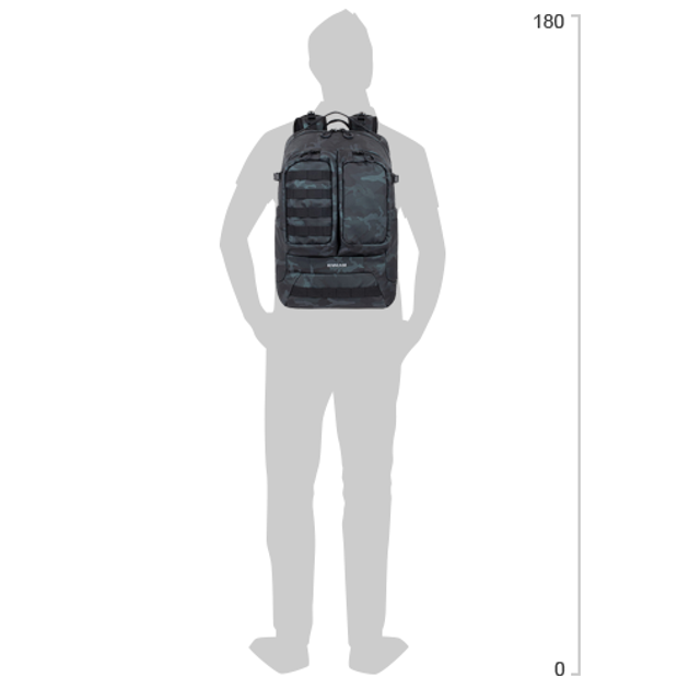 Torba na laptopa RIVACASE Sherwood 7661 17.3" Navy camo (7661 (Navy camo)) - obraz 17