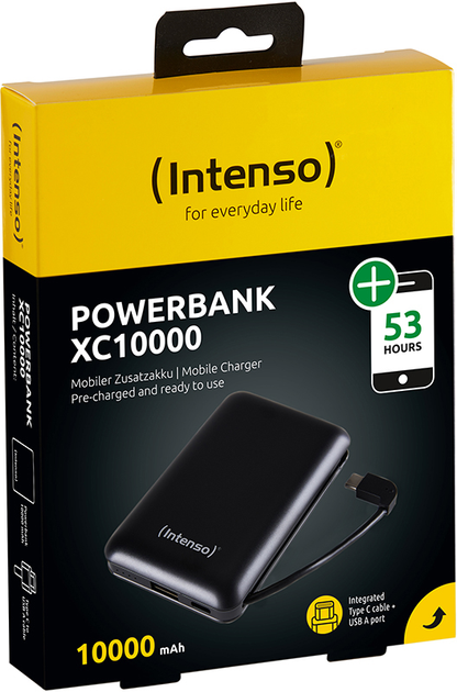 УМБ Intenso XC10000 10000 mAh Black (7314530) - зображення 4