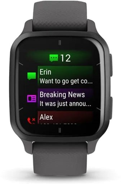 Спортивний годинник Garmin Venu Sq 2 Slate 35.9 mm Aluminium Bezel with Shadow Grey Case and Silicone Band (010-02701-10) - зображення 5