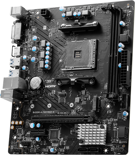 Płyta główna MSI B450M-A Pro Max II (sAM4, AMD B450, PCI-Ex16) - obraz 2
