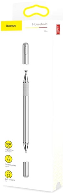 Стилус Baseus Golden Cudgel Capacitive Stylus Pen Silver (ACPCL-0S) - зображення 7