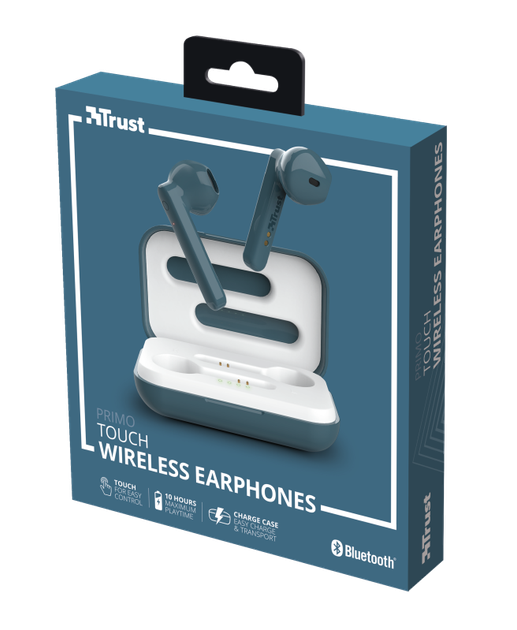 Навушники Trust Primo Touch True Wireless Mic Blue (23780) - зображення 3