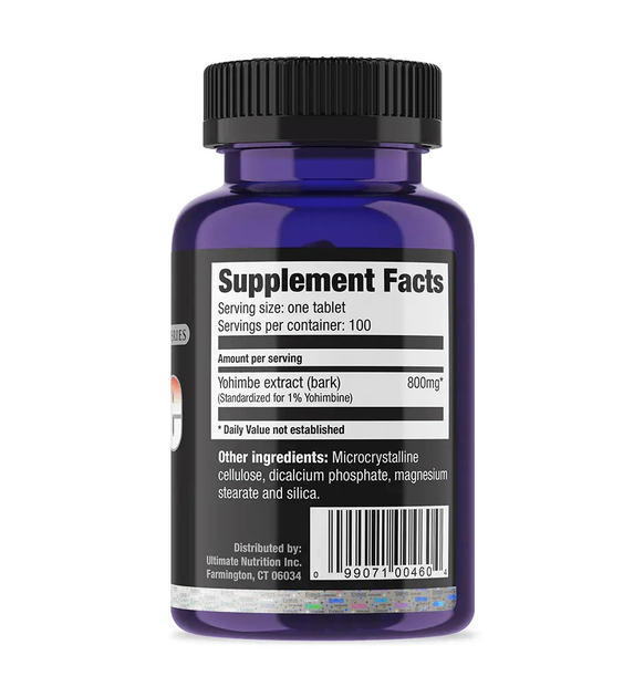 Экстракт Йохимбе Yohimbe Bark Extract 800мг - 100 таб - изображение 2