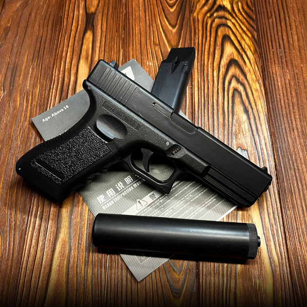 Страйкбольний пістолет Glock 17, пістолет на кульках, 6мм, AirSoft - зображення 2