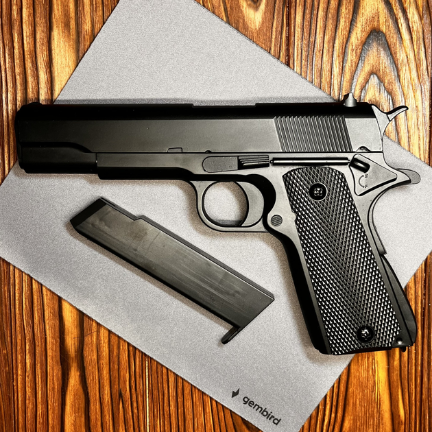 Страйкбольный пистолет Cyma ZM1911, Colt 1911 , пистолет на пульках, 6мм, Металл - изображение 2
