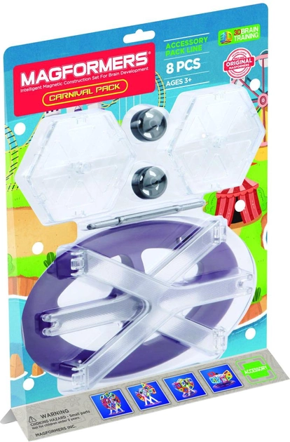 Аксесуари до конструктора Magformers Елементи оглядового колеса 8 деталей 798010 - Фото 1 Аксесуари до конструктора Magformers Елементи оглядового колеса 8 деталей 798010 - зображення 1
