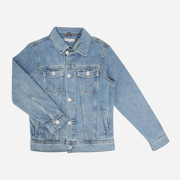 Kurtka jeansowa dziecięca Tommy Hilfiger KS0KS00125-1AB 152 cm Niebieska (8719862918454) - obraz 1