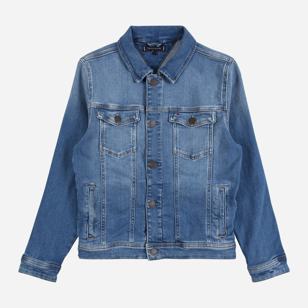 Kurtka jeansowa dziecięca Tommy Hilfiger KB0KB06445-1A4 164 cm Czarna (8720113636430) - obraz 1