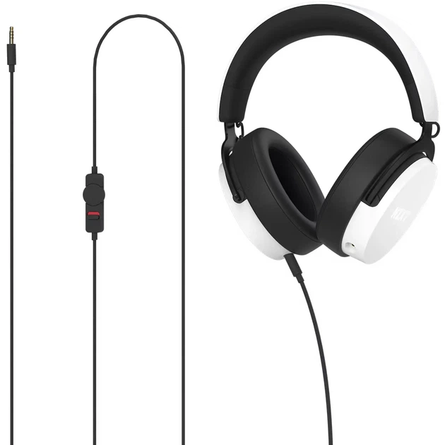 Słuchawki przewodowe gamingowe NZXT Wired Closed Back Headset 40 mm V2 White (AP-WCB40-W2) - obraz 6