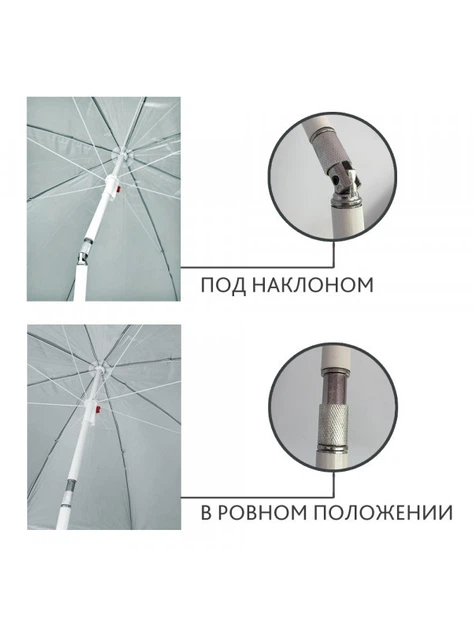 スラントアップ　ビーチ Пляжный зонт с наклоном 200 см Umbrella Anti-UV ромашка Синий