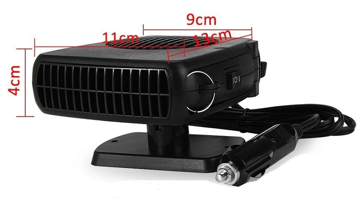 Автомобільний обігрівач Чорний Auto Fan Heater 200W (SH771362) - зображення 3