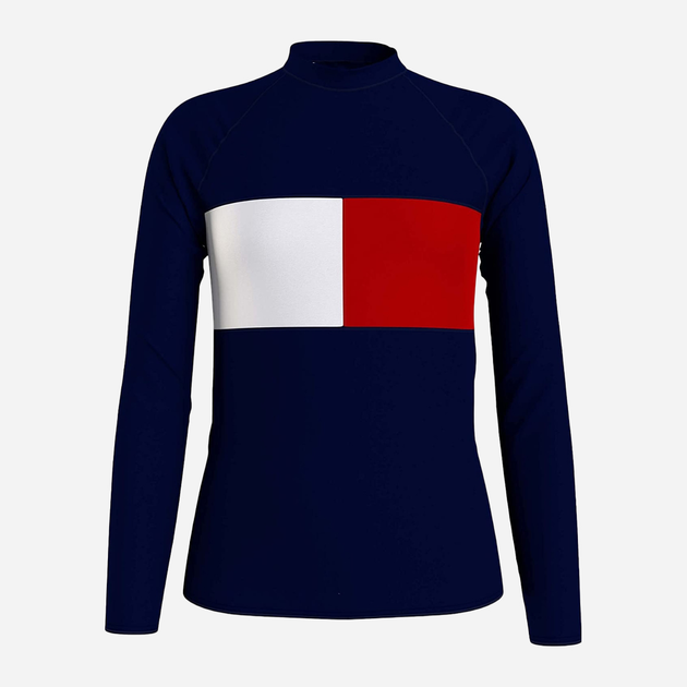 Футболка для купання з довгим рукавом дитяча Tommy Hilfiger UK0UK00028-DW5 158-164 см Темно-синя (8720113531940) - зображення 1