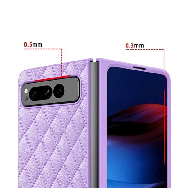 Чохол-накладка Lingge для Google Pixel Fold лаванда - Фото 3 Чохол-накладка Lingge для Google Pixel Fold лаванда - зображення 3