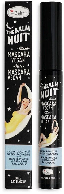 Tusz do rzęs TheBalm Nuit Vegan Mascara wydłużający black 8 ml (681619814495) - obraz 1