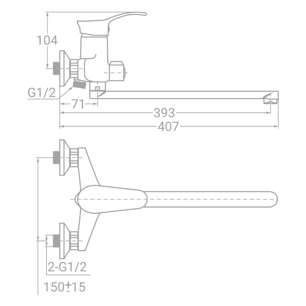 Змішувач TAU SE-2C245C (9807220) - Фото 3 Змішувач TAU SE-2C245C (9807220) - изображение 3