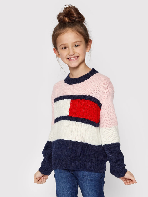 Sweter dziecięcy Tommy Hilfiger KG0KG05662-YBR 140 cm Biały (8720114554764) - obraz 1