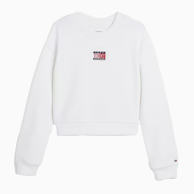 Bluza dziecięca dla dziewczynki Tommy Hilfiger KG0KG06326-YBR 92 cm Biała (8720115975353) - obraz 1