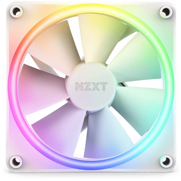 Wentylator NZXT F120 RGB DUO 120 mm PWM White (RF-D12SF-W1) - obraz 2