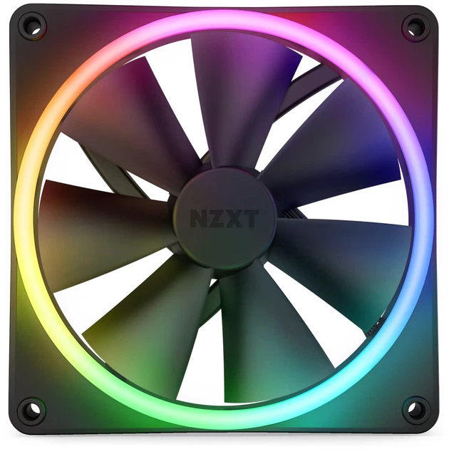 Вентилятор NZXT F140 RGB DUO 140 мм PWM Black (RF-D14SF-B1) - зображення 2
