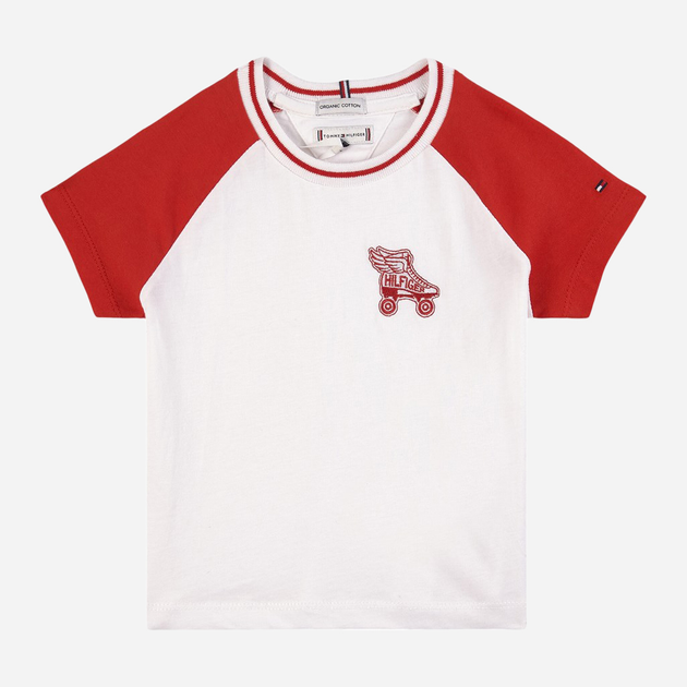 Koszulka dziecięca dla dziewczynki Tommy Hilfiger KG0KG05874-XNL 92 cm Czerwona (8720113728500) - obraz 1