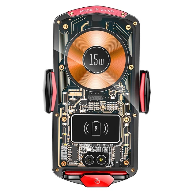 Автодержатель Auto open-close Transparent Wireless Charger XYJ A6 15W RGB - Фото 3 Автодержатель Auto open-close Transparent Wireless Charger XYJ A6 15W RGB - изображение 3