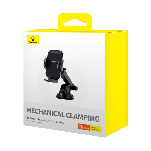 Автодержатель Baseus UltraControl Go Series Clamp-Type Phone Holder 5.4-7.2" (C40361600111-00) - Фото 4 Автодержатель Baseus UltraControl Go Series Clamp-Type Phone Holder 5.4-7.2" (C40361600111-00) - изображение 4