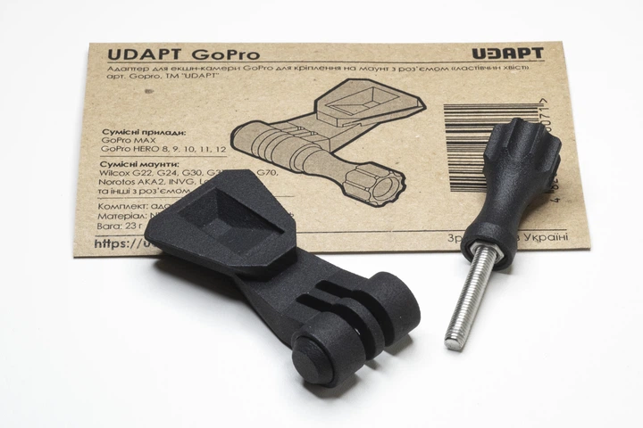 Адаптер UDAPT для кріплення камер GoPro на кут (маунт) з роз'ємом dovetail - зображення 3