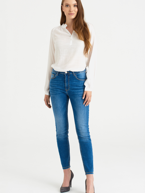 Блузка жіноча Greenpoint BLK102W2200X00 34 Біла (5903245334525) - зображення 3