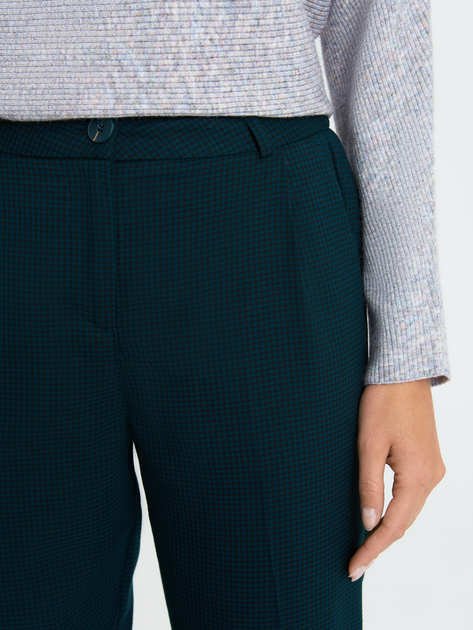 Spodnie regular fit damskie Greenpoint SPO402W22CHE04 34 Niebieskie (5903245339766) - obraz 6
