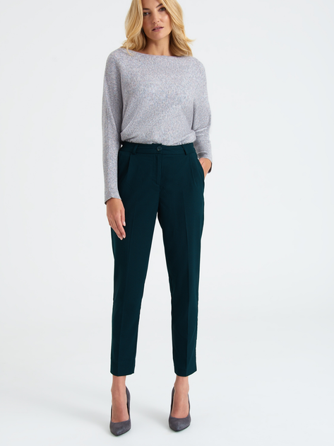 Spodnie regular fit damskie Greenpoint SPO402W22CHE04 40 Niebieskie (5903245339797) - obraz 3