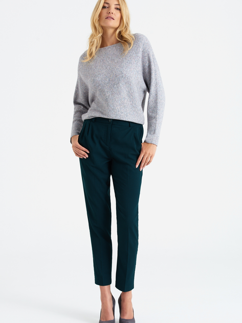 Spodnie regular fit damskie Greenpoint SPO402W22CHE04 40 Niebieskie (5903245339797) - obraz 5