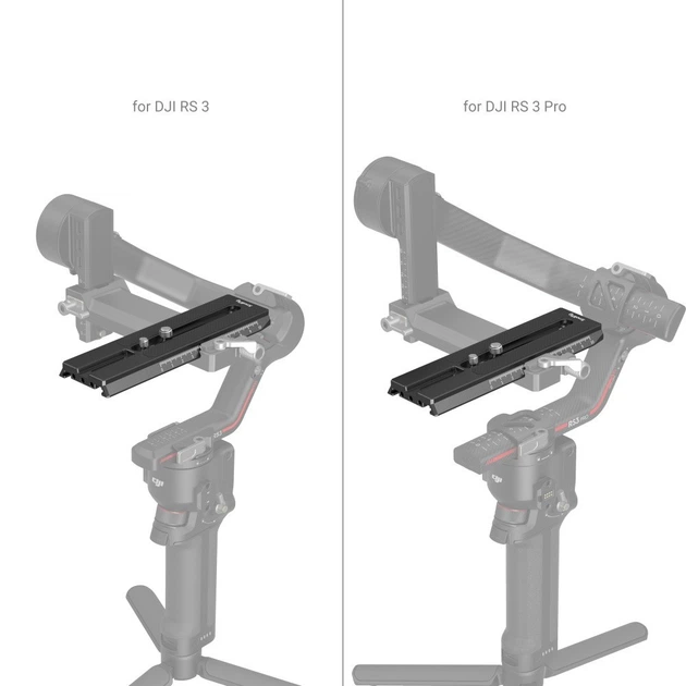 Удлиненная быстросъемная пластина SmallRig для DJI RS 2 / Ronin-S / RS 3 / RS 3 Pro (3031B) - изображение 6