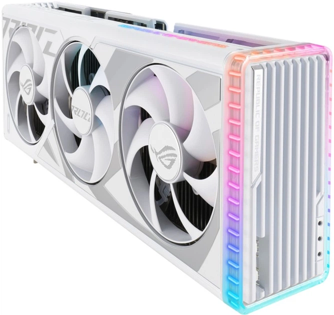 Відеокарта ASUS PCI-Ex GeForce RTX 4090 ROG Strix White Edition 24GB GDDR6X (384bit) (2550/21000) (2 x HDMI, 3 x DisplayPort) (90YV0ID3-M0NA00) - зображення 7