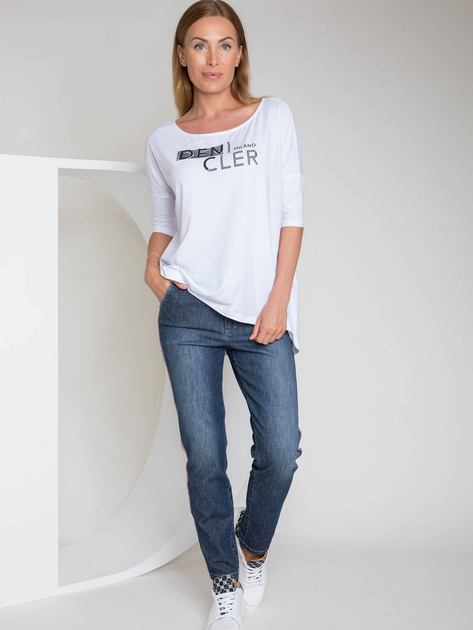 Jeansy boyfriend damskie Deni Cler Milano W-Ds-5265-0N-H5-58-1 36 Niebieskie (3300000762609) - obraz 3