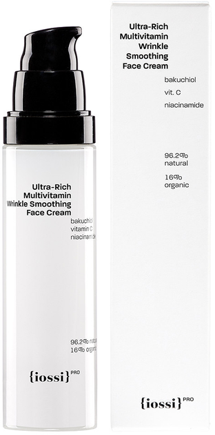 Krem do twarzy Iossi Ultra-Rich Multivitamin Wrinkle Smoothing Face Cream wygładzający z bakuchiolem 50 ml (5904054130216) - obraz 1