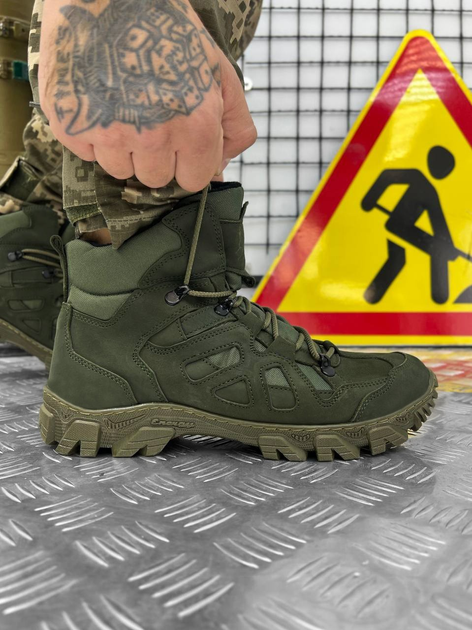 Тактические зимние ботинки на флисе Tactical Boots Olive 43 - изображение 1
