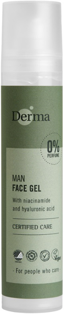 Żel do twarzy Derma Man Face Gel nawilżający dla mężczyzn Niacinamide & Hyaluronic Acid 50 ml (5709954041446) - obraz 1